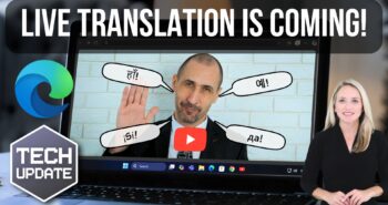 AI audio translation previews in Microsoft Edge